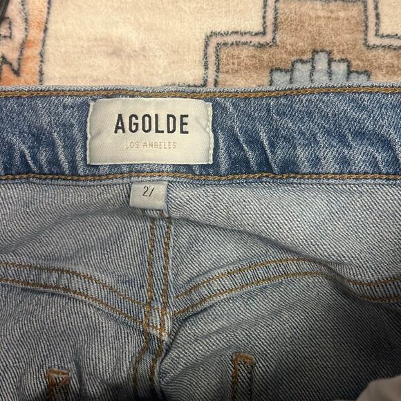 AGOLDE Riley Crop Straight Leg Denim Jeans Size 27 - Picture 6 of 7